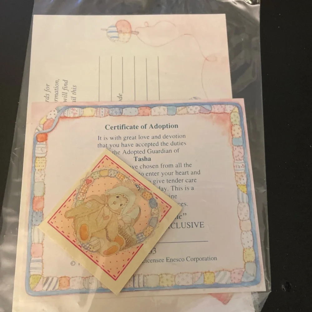 Cherished Teddies TASHA In Grandmother's Attic Adoption Center Exclusive 156353 - Picture 4 of 6